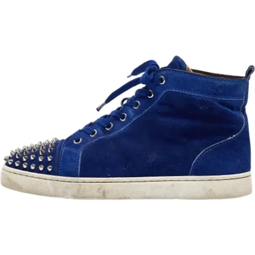 Pre-owned Suede sneakers , male, Sizes: 7 UK - Christian Louboutin Pre-owned - Modalova