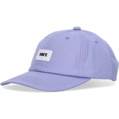 Digital Violet Curved Visor Cap , male, Sizes: ONE SIZE - Obey - Modalova