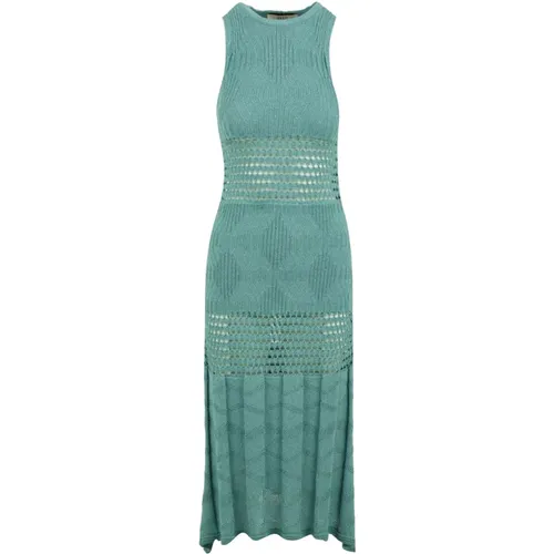 Green Dress Vskd05053 V1 Model , female, Sizes: S, XS, M - Akep - Modalova
