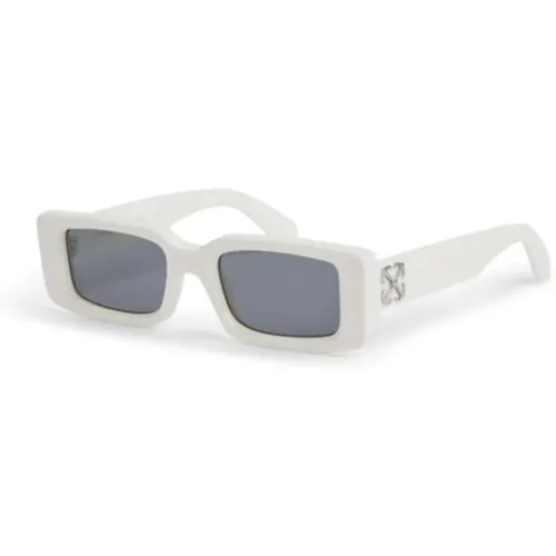 Off , Trendy Arthur Sunglasses , unisex, Sizes: ONE SIZE - Off White - Modalova