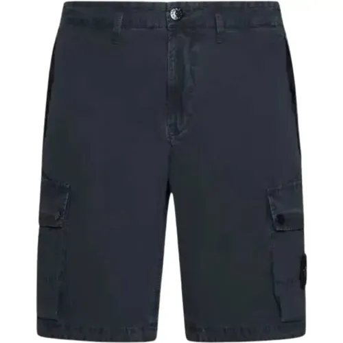 Kohle Bermuda Slim Shorts , Herren, Größe: W32 - Stone Island - Modalova