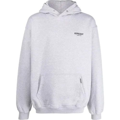 Ash Grey Club Logo Hoodie REPRESENT - REPRESENT - Modalova