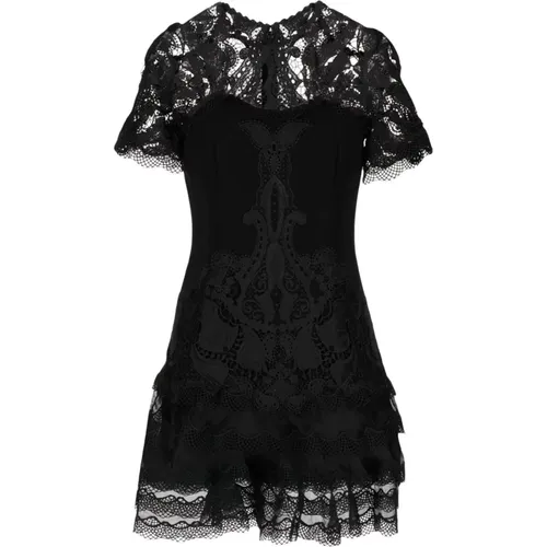 Crepe Applique Mini Dress , female, Sizes: S - Simkhai - Modalova