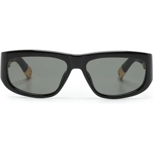 Acetate Sunglasses with Grey Tinted Lenses , male, Sizes: ONE SIZE - Jacquemus - Modalova