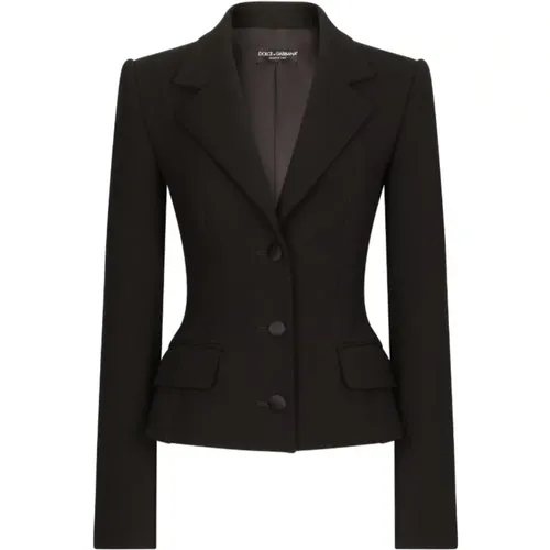 Classic Wool Blend Blazer , female, Sizes: XL, L - Dolce & Gabbana - Modalova