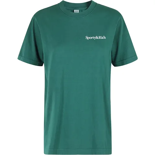 Gesundheit Reichtum T-Shirt , Damen, Größe: M - Sporty & Rich - Modalova