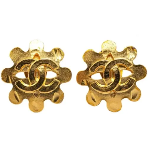 Pre-owned Metal earrings , female, Sizes: ONE SIZE - Chanel Vintage - Modalova