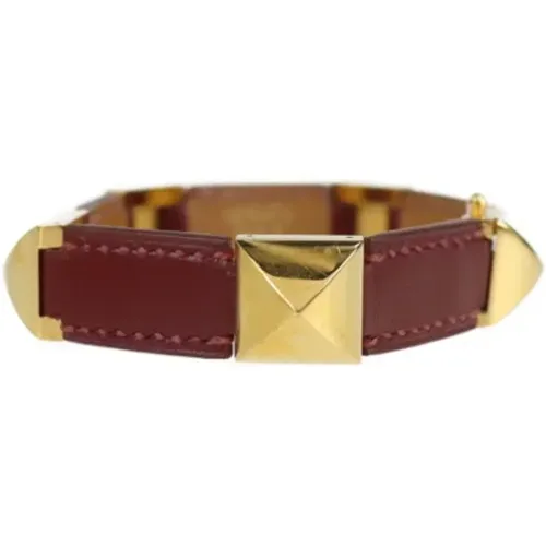 Pre-owned Leather bracelets , female, Sizes: ONE SIZE - Hermès Vintage - Modalova