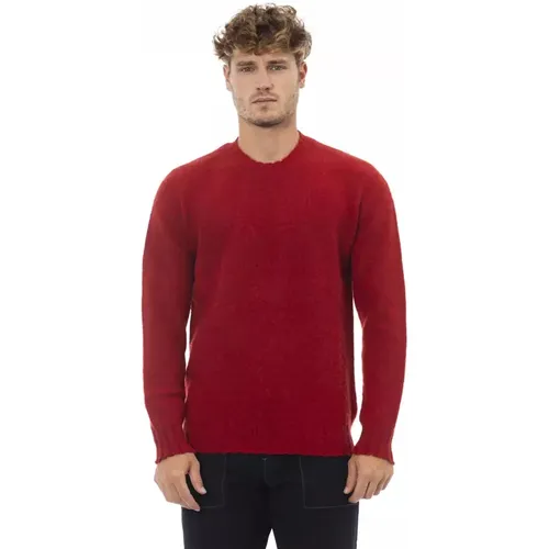 Wool Crewneck Sweater , male, Sizes: L, M - Alpha Studio - Modalova