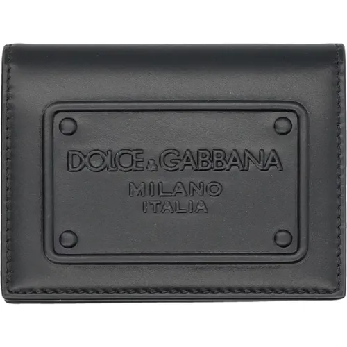 Geprägte Kartenbörse , Herren, Größe: ONE Size - Dolce & Gabbana - Modalova