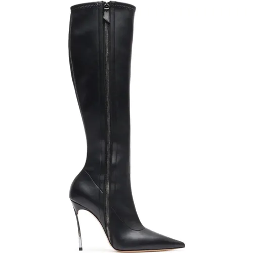Blade Knee-High Boots , female, Sizes: 3 UK, 5 UK, 4 1/2 UK, 4 UK - Casadei - Modalova