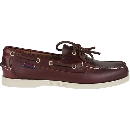 Burgundy Docksides Portland CRMx Loafers , male, Sizes: 8 1/2 UK - Sebago - Modalova