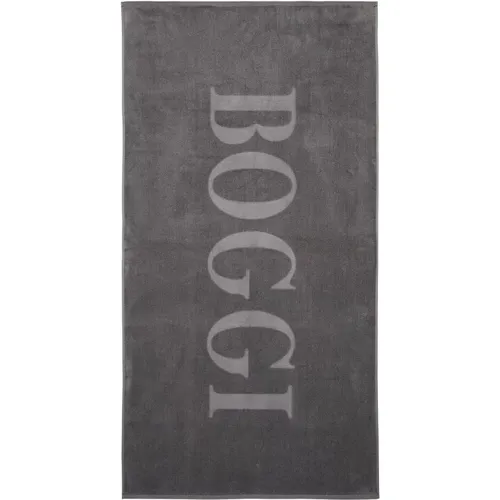 Baumwoll-Strandtuch Mit Großem Logo - Boggi Milano - Modalova