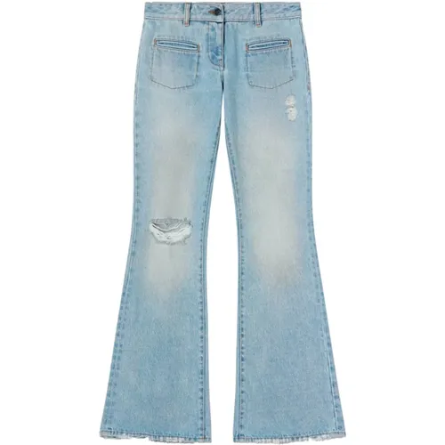 Light Bootcut Jeans , female, Sizes: W27, W26, W28 - Palm Angels - Modalova
