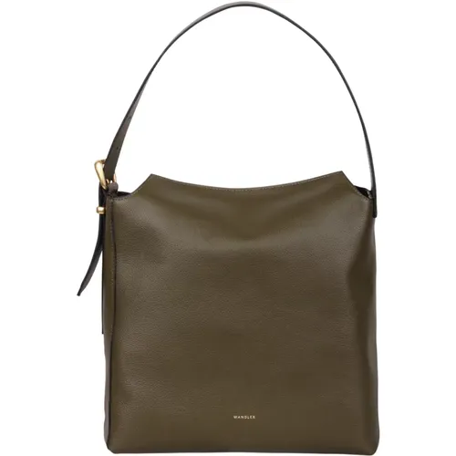 Leather Tote Bag with Adjustable Strap , female, Sizes: ONE SIZE - Wandler - Modalova