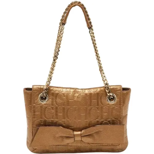 Pre-owned Leather shoulder-bags , female, Sizes: ONE SIZE - Carolina Herrera Pre-owned - Modalova