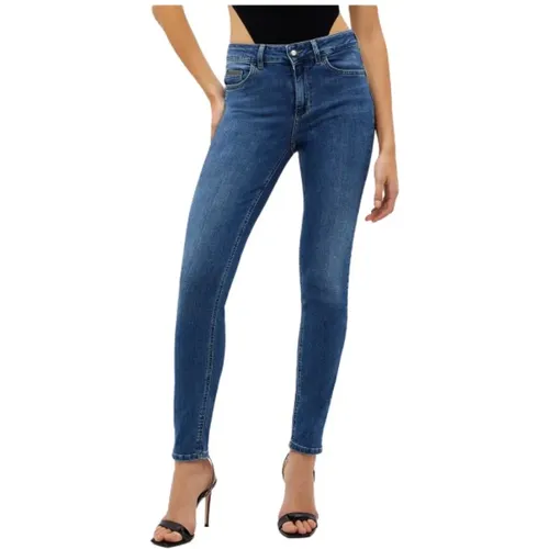 Hoch taillierte Divine Skinny Jeans , Damen, Größe: W30 - Liu Jo - Modalova