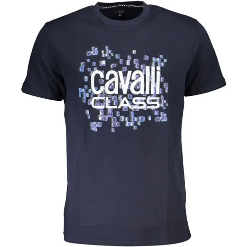 Print Logo Kurzarm Tee , Herren, Größe: L - Cavalli Class - Modalova