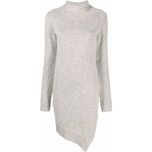 Knitted Dress with Asymmetric Roll Neck , female, Sizes: S - Jil Sander - Modalova