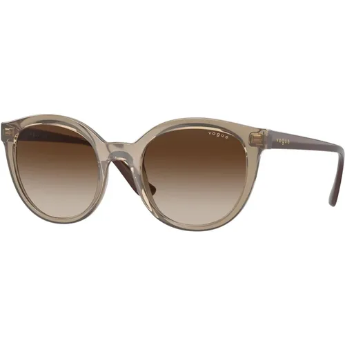 Brown Shaded Sunglasses , female, Sizes: 50 MM - Vogue - Modalova