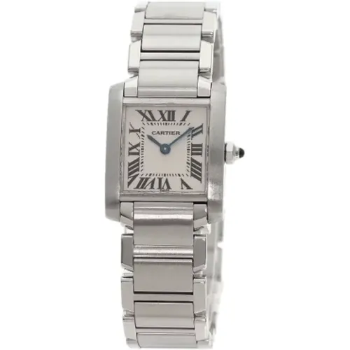 Pre-owned Stainless Steel watches , female, Sizes: ONE SIZE - Cartier Vintage - Modalova