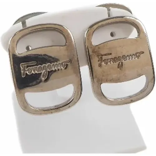 Pre-owned Metal earrings , female, Sizes: ONE SIZE - Salvatore Ferragamo Pre-owned - Modalova