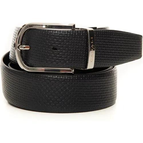 Leather Belt , male, Sizes: 90 CM - Canali - Modalova