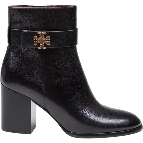 Schwarze Leder Stiefeletten mit Schnalle , Damen, Größe: 35 EU - TORY BURCH - Modalova