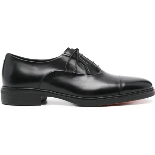 Leather Sneakers with Rubber Sole , male, Sizes: 9 1/2 UK, 6 1/2 UK, 7 1/2 UK, 8 UK, 7 UK - Santoni - Modalova