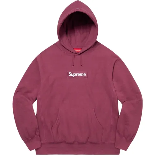 Limitierte Auflage Box Logo Hoodie Plum , Herren, Größe: 2XL - Supreme - Modalova