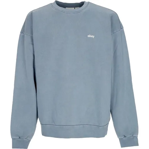 Leichter Crewneck Sweatshirt Langarm Fleece - Obey - Modalova