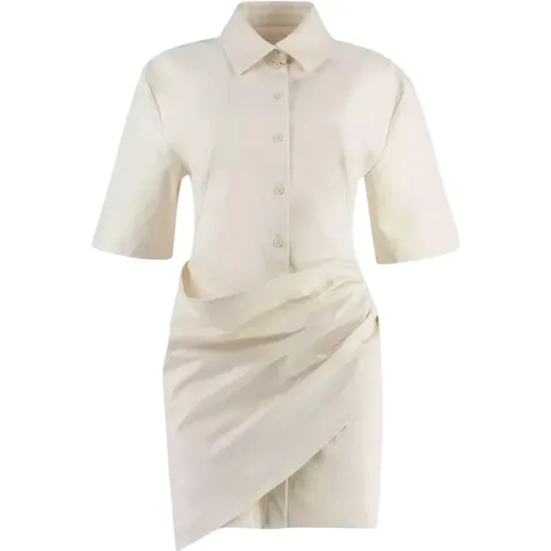 Ivory Mini Hemdblusenkleid - Jacquemus - Modalova