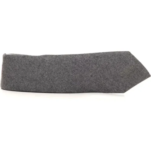 Luxury Cashmere Tie - 100% Cashmere, 7 Folds, 8cm Width , male, Sizes: ONE SIZE - Kiton - Modalova