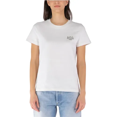Short Sleeve Cotton Jersey T-Shirt , female, Sizes: M, S, XL, L - A.p.c. - Modalova