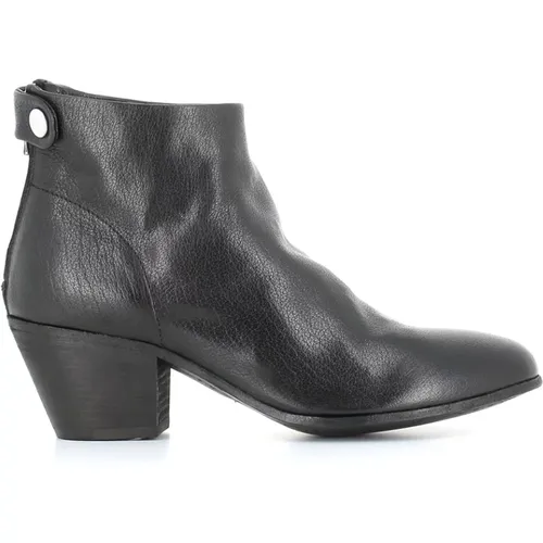 Leather Zippered Boots , female, Sizes: 5 1/2 UK, 6 UK, 5 UK - Officine Creative - Modalova