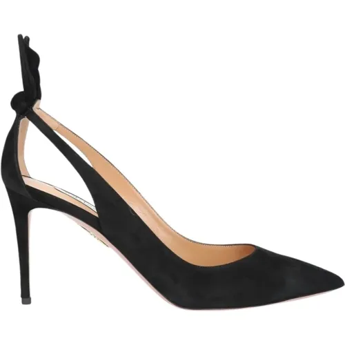 Elegant Bow Tie Pumps , female, Sizes: 4 UK, 7 UK, 3 1/2 UK, 3 UK, 4 1/2 UK - Aquazzura - Modalova