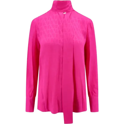 Damenbekleidung Shirts Rosa Aw23 - Valentino - Modalova