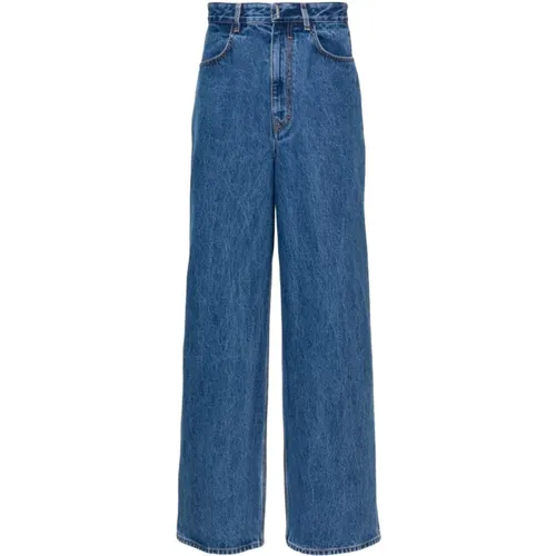 Marmor-Gewaschene Wide Leg Jeans , Damen, Größe: W31 - Givenchy - Modalova