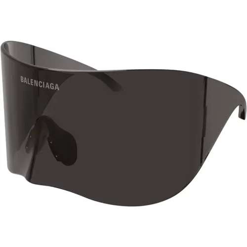 Grey Sunglasses with Original Accessories , unisex, Sizes: ONE SIZE - Balenciaga - Modalova