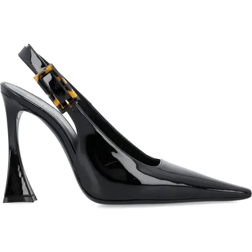 Patent Leather Slingback Shoes , female, Sizes: 5 1/2 UK, 4 UK, 5 UK, 6 UK - Saint Laurent - Modalova