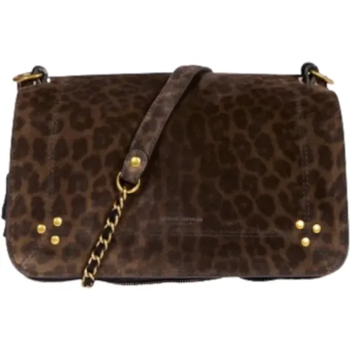 Leopard Print Leather Crossbody Bag , female, Sizes: ONE SIZE - Jérôme Dreyfuss - Modalova