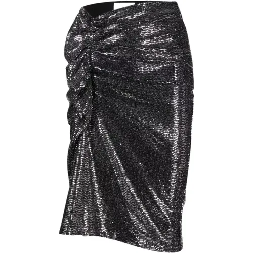 Dolene-GF Silver Draped Skirt , female, Sizes: 2XS, XS, S - Isabel Marant Étoile - Modalova