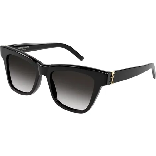 Grey Shaded Sunglasses SL M106 , female, Sizes: 52 MM - Saint Laurent - Modalova