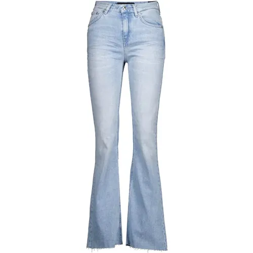 Flared Jeans in Light , female, Sizes: W31 L34, W28 L34, W32 L34, W29 L34 - drykorn - Modalova