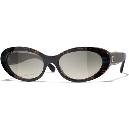 Cc5515 Sunglasses in and Grey , female, Sizes: 54 MM - Chanel - Modalova