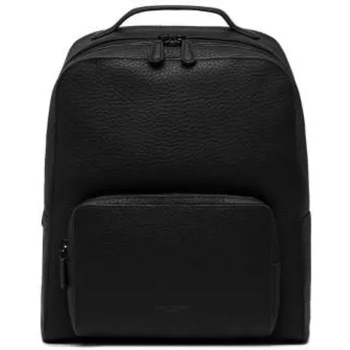 Backpack - Minimal Design, Hammered Leather , male, Sizes: ONE SIZE - Gianni Chiarini - Modalova