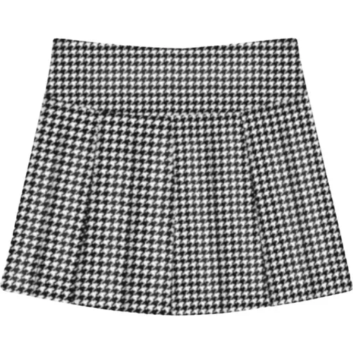 Short Pied-de-Poule Skirt , female, Sizes: M - MC2 Saint Barth - Modalova