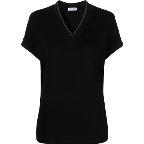 T-Shirts , Damen, Größe: M - BRUNELLO CUCINELLI - Modalova