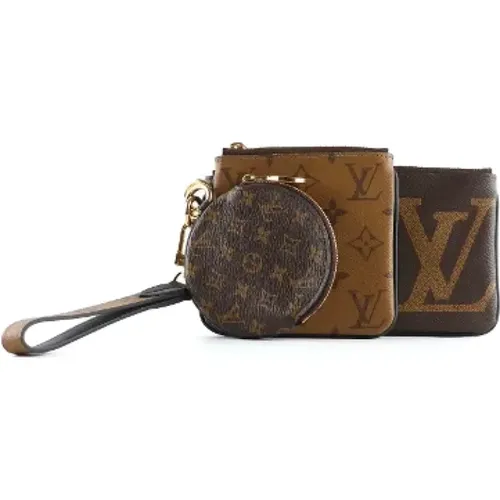 Pre-owned Canvas clutches , female, Sizes: ONE SIZE - Louis Vuitton Vintage - Modalova
