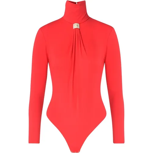 Rote Leidenschaft Body , Damen, Größe: M - Elisabetta Franchi - Modalova